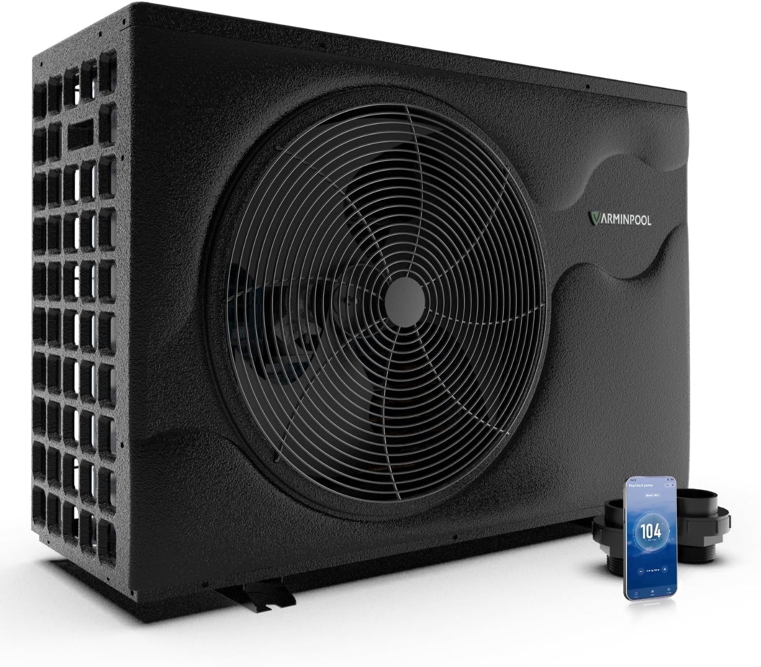 16000BTU Pool Heat Pump, WiFi Smart Control, Titanium Heat Exchanger, 110V Efficient Heating for 5400 Gallons
