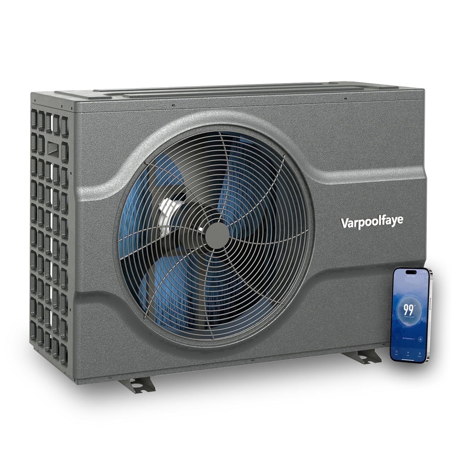 16000 BTU Electric Pool Heater for Above Ground Pool Swimming Pool Heat Pump 5000 Gallon Pool Heater 120V Heating Cooling WiFi Control 60Hz Spa