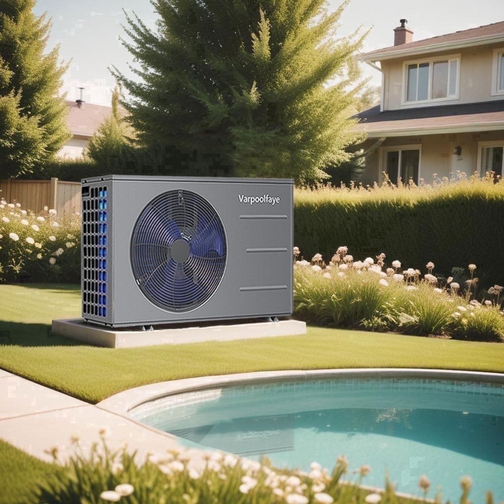 16000 BTU Electric Pool Heater for Above Ground Pool Swimming Pool Heat Pump 5000 Gallon Pool Heater 120V Heating Cooling WiFi Control 60Hz Spa