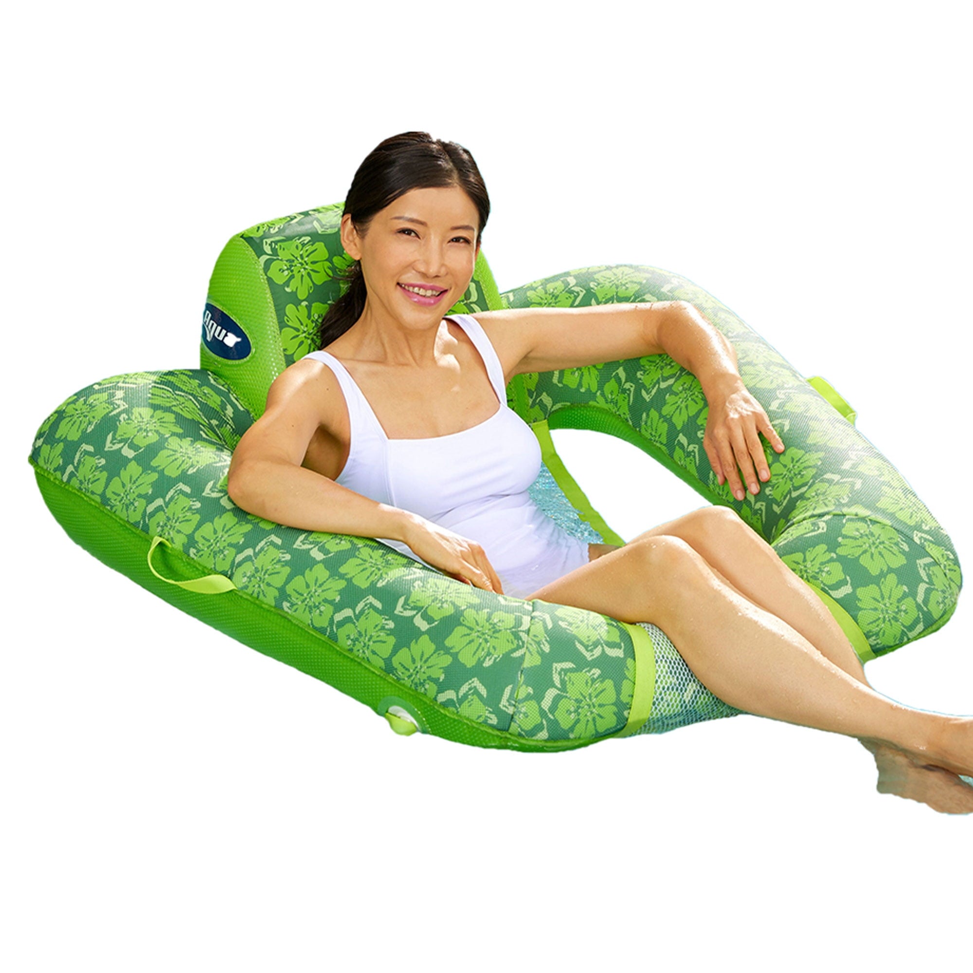 Aqua Leisure Zero Gravity Inflatable Swimming Pool Lounge Float, Green