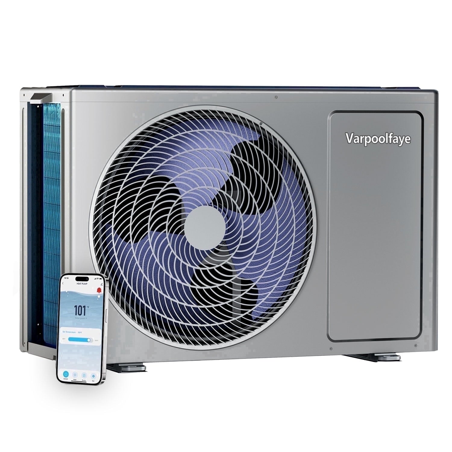 Above Ground Pool Heater, Up to 5000gallons Swimming Pool Heat Pumps, Fits 8/11/15 Ft Pools Electric Pool Water Heaters, Titanium Heat Exchanger, Max 16000BTU/hr, 110V~120V/60Hz