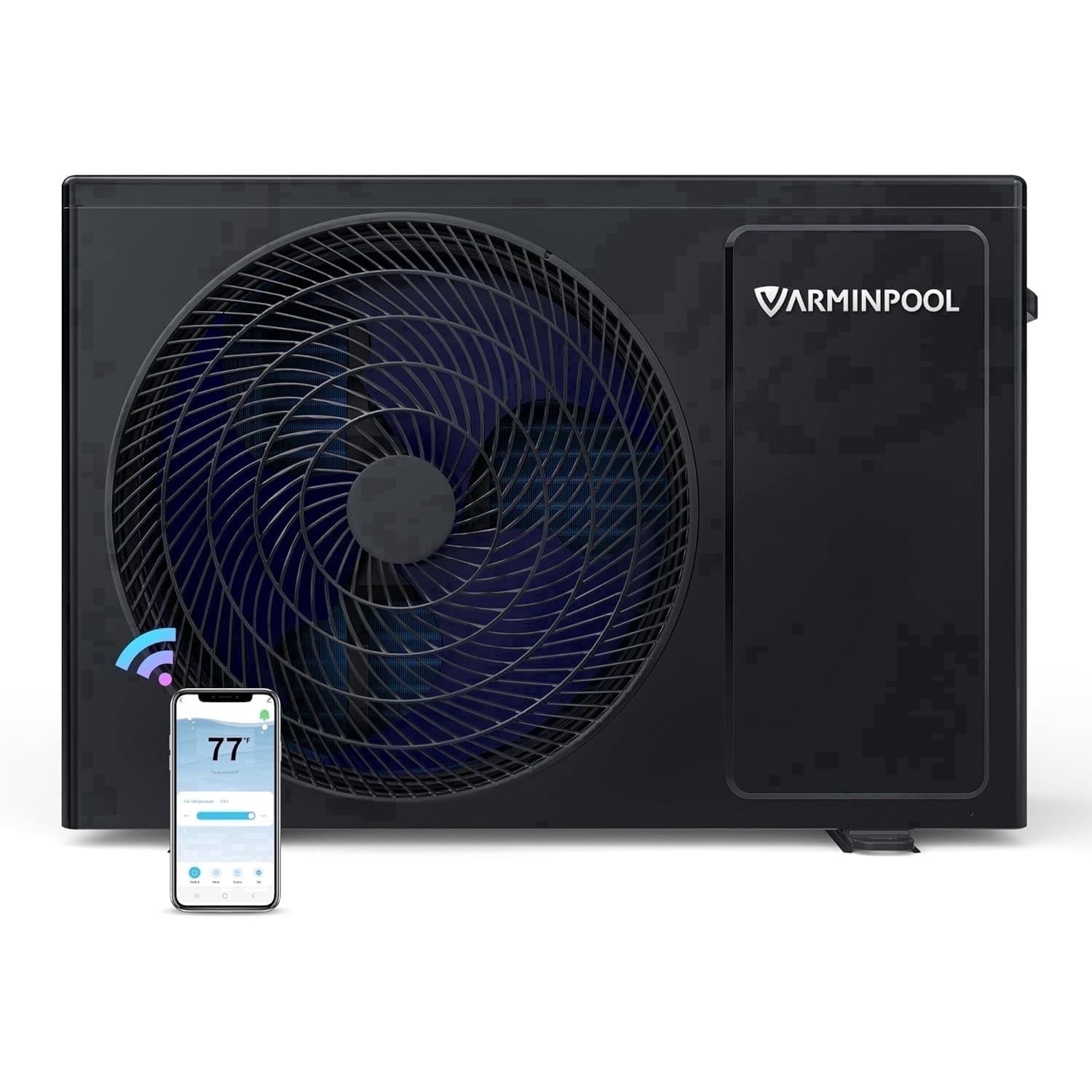 16000BTU Pool Heat Pump, WiFi Smart Control, Titanium Heat Exchanger, 110V Efficient Heating for 5400 Gallons