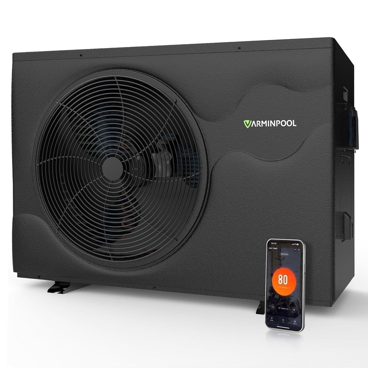 16000BTU Pool Heat Pump, WiFi Smart Control, Titanium Heat Exchanger, 110V Efficient Heating for 5400 Gallons