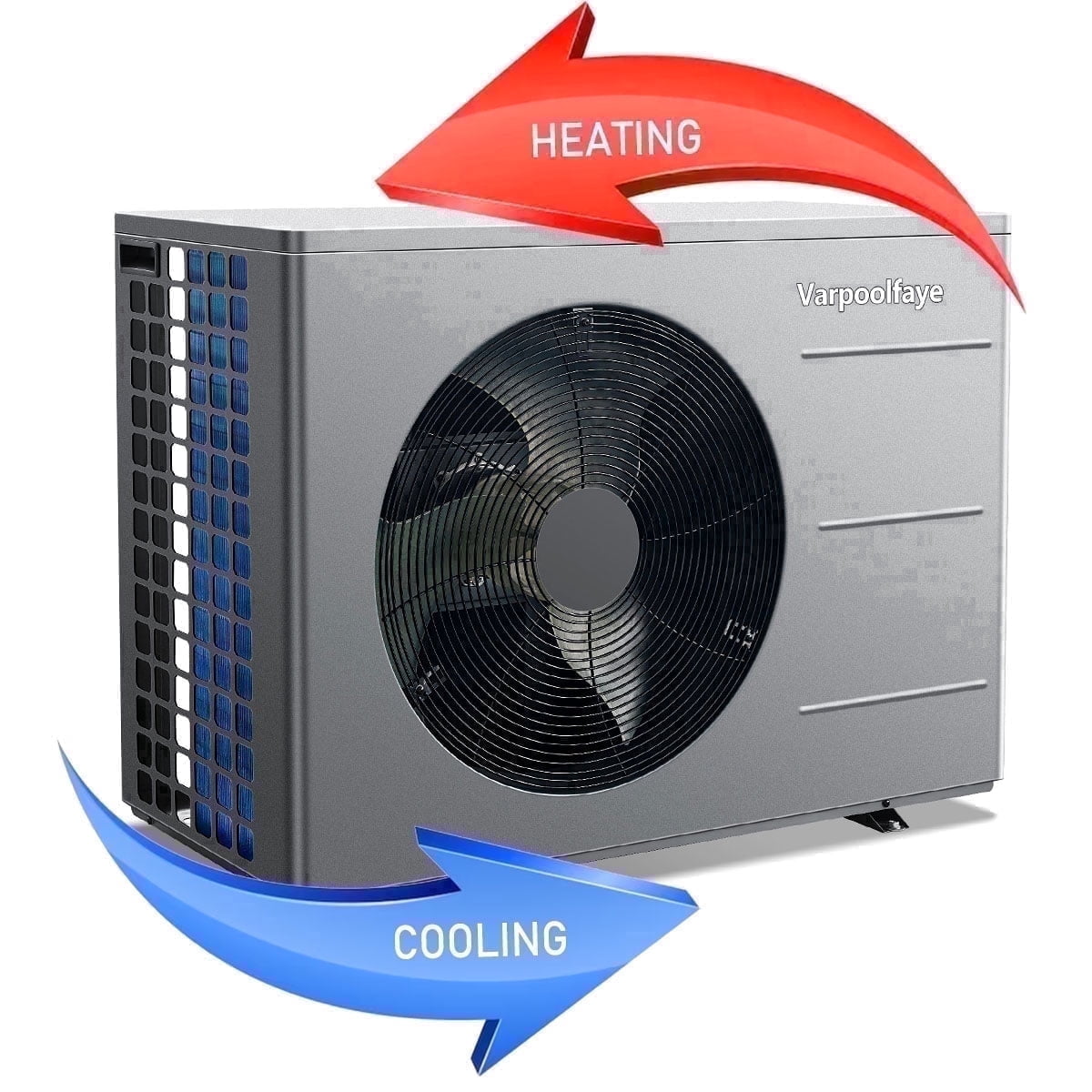 Above Ground Pool Heater, Up to 5000gallons Swimming Pool Heat Pumps, Fits 8/11/15 Ft Pools Electric Pool Water Heaters, Titanium Heat Exchanger, Max 16000BTU/hr, 110V~120V/60Hz